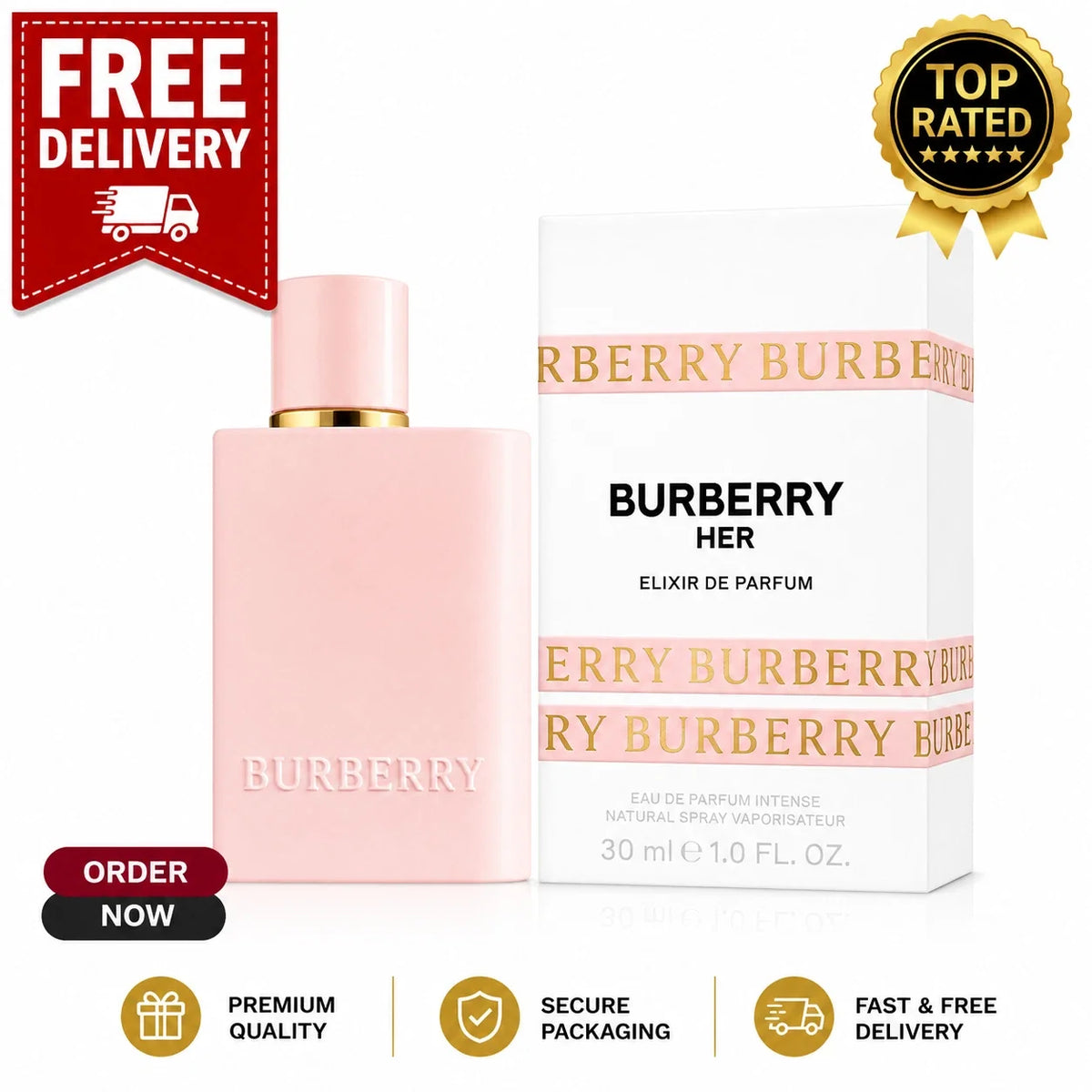 Burberry Her Elixir de Parfum for Women – 3.3 oz / 100ml – New Sealed – view 6