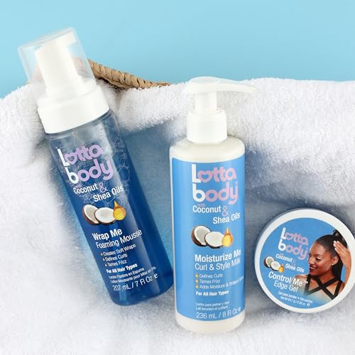 Lottabody Coconut & Shea Wrap Me Foaming Mousse – Hair Styling Foam 7 oz – view 5
