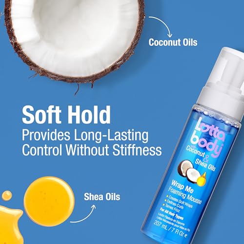 Lottabody Coconut & Shea Wrap Me Foaming Mousse – Hair Styling Foam 7 oz – view 9