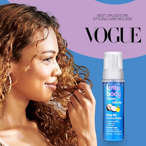 Lottabody Coconut & Shea Wrap Me Foaming Mousse – Hair Styling Foam 7 oz – view 2