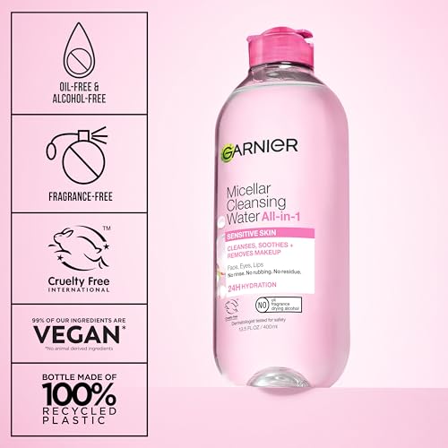 Garnier Micellar Cleansing Water – Facial Cleanser & Makeup Remover 3.4 fl oz – view 6