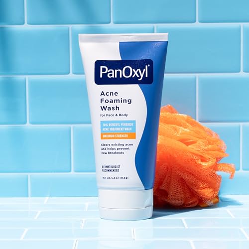 PanOxyl 10% Benzoyl Peroxide Acne Foaming Wash – Maximum Strength Face & Body Cleanser 5.5 oz – view 7