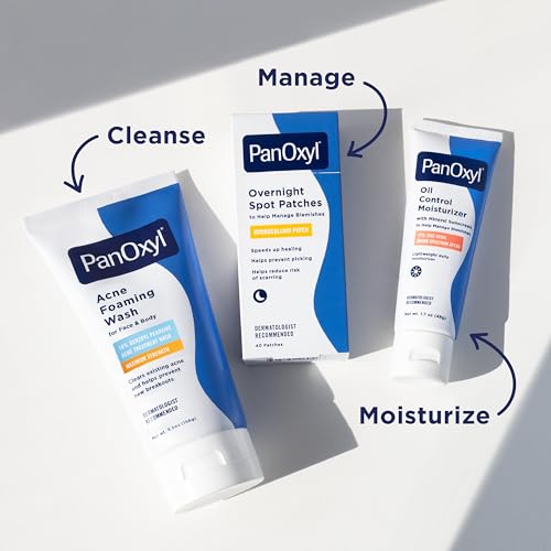 PanOxyl 10% Benzoyl Peroxide Acne Foaming Wash – Maximum Strength Face & Body Cleanser 5.5 oz – view 8