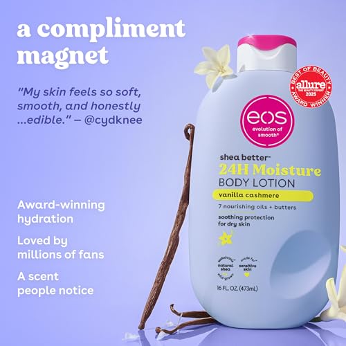 eos Shea Better Body Lotion Vanilla Cashmere – 24-Hour Moisture 16 fl oz – view 4