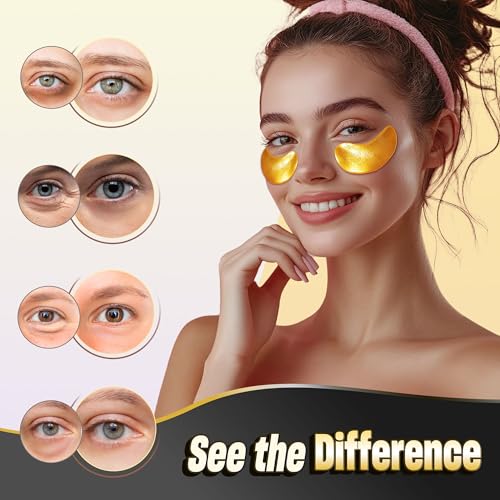 NAZANO 24K Gold Under Eye Patches – Hydrating Eye Masks 60 Pack – view 3