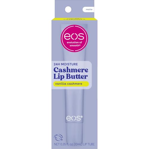 eos Vanilla Cashmere Lip Butter – Plumping Peptides & Shea Butter 0.35 fl oz
