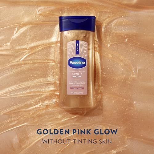 Vaseline Glazed & Glisten Sunlit Glow Shimmering Body Gel Oil – 6.8 oz – view 3