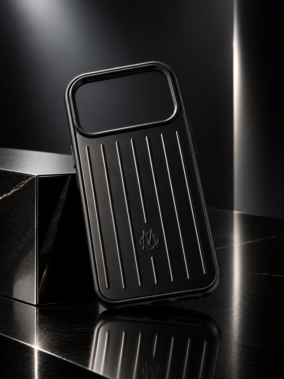 RIMOWA iPhone 17 Pro Case – Black Aluminum Luxury Protective Cover – view 3