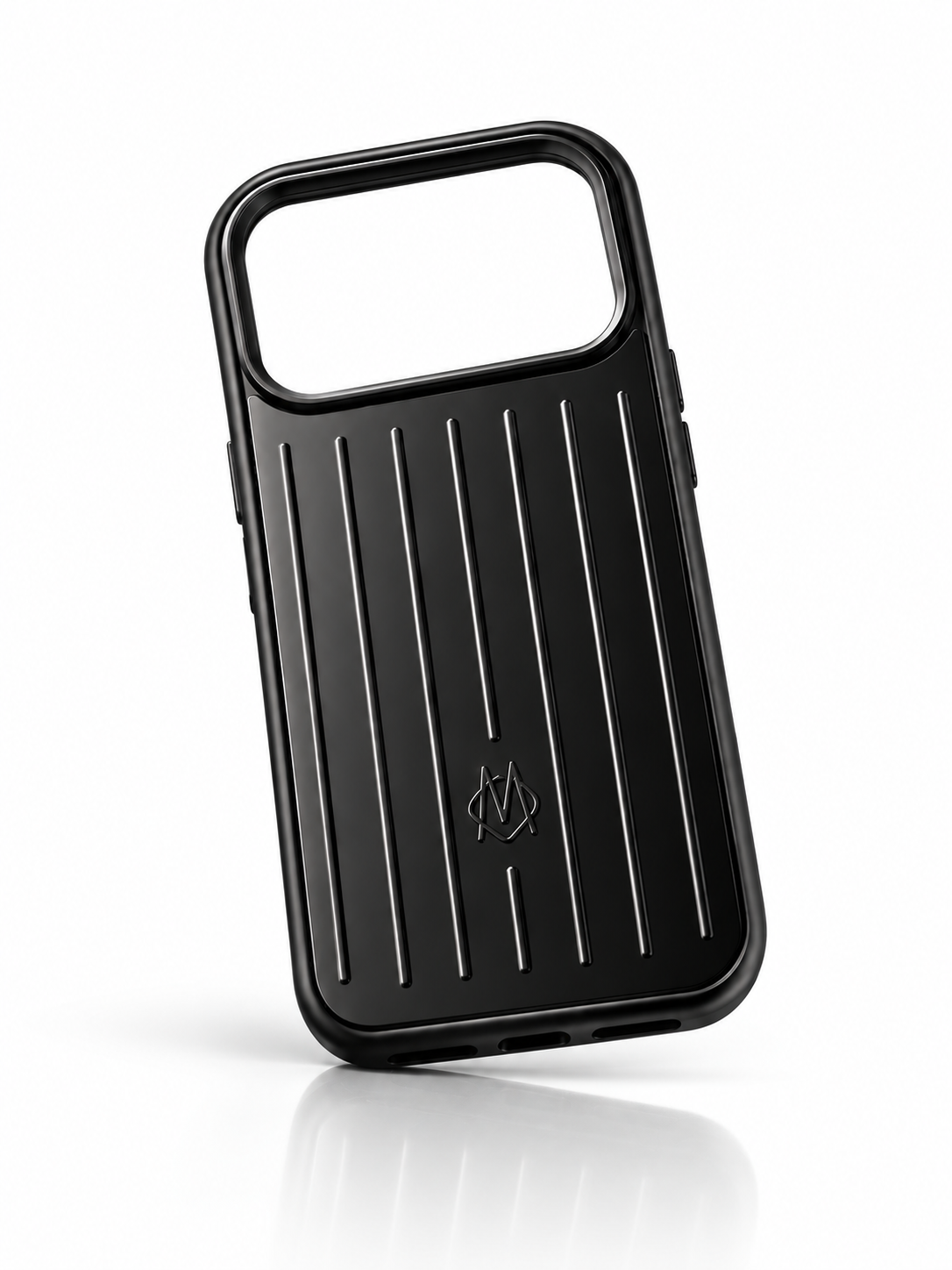 RIMOWA iPhone 17 Pro Case – Black Aluminum Luxury Protective Cover – view 2
