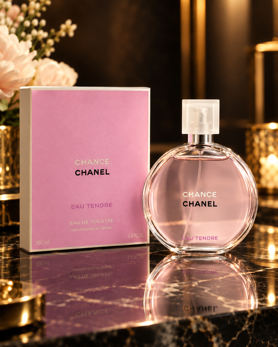 CHANEL Chance Eau Tendre EDT 3.4 oz 100 ml Women’s Fragrance New Sealed – view 3