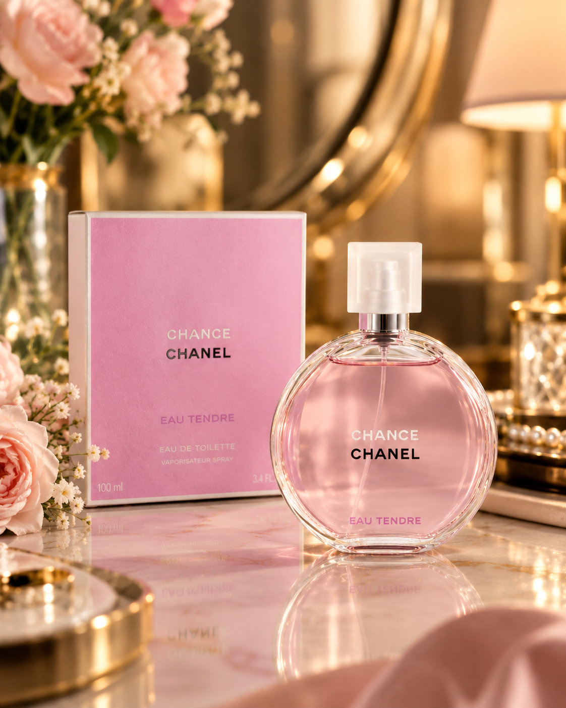 CHANEL Chance Eau Tendre EDT 3.4 oz 100 ml Women’s Fragrance New Sealed – view 2