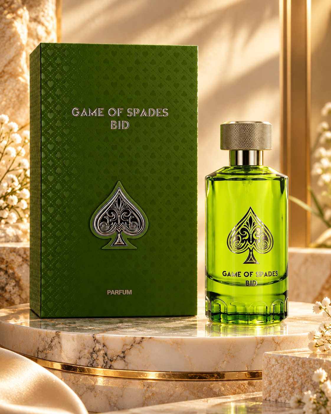 Game of Spades Bid Parfum for Men – Green 3.4 oz Fragrance – New in Box – view 3