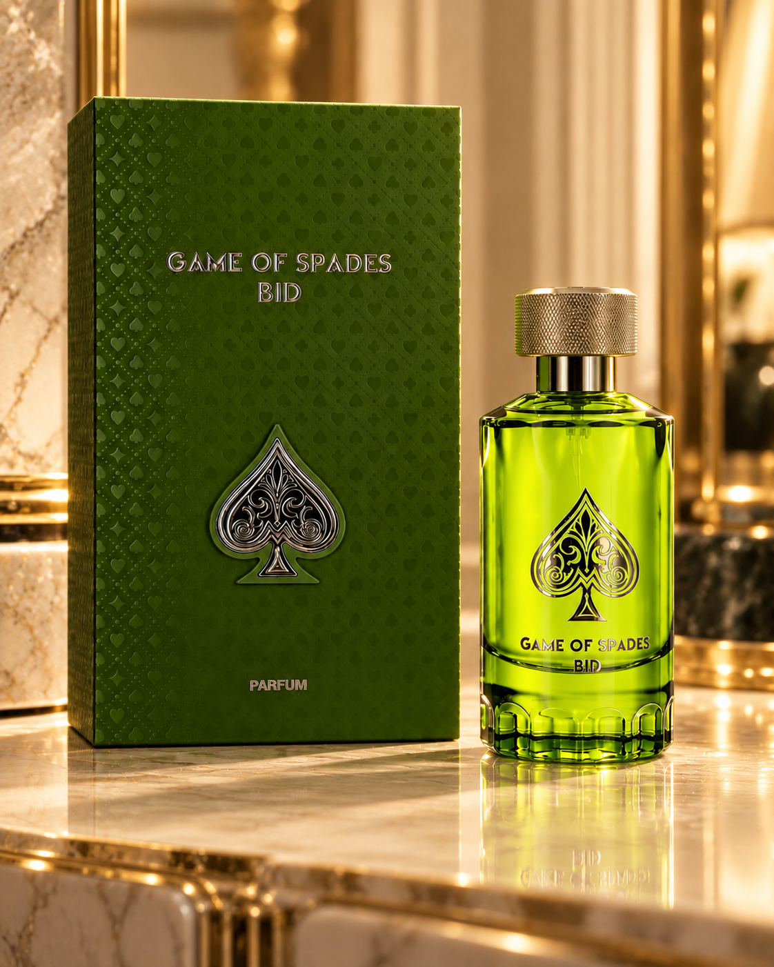 Game of Spades BID Men’s Parfum 100ml / 3.4 oz – Green Bottle – New & Sealed – view 2