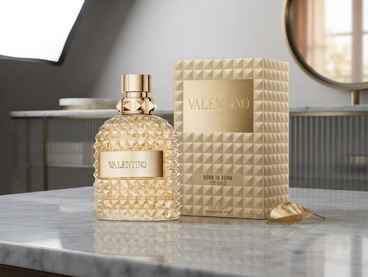 Valentino Uomo Born In Roma The Gold Eau de Toilette - 3.4 oz Spray
