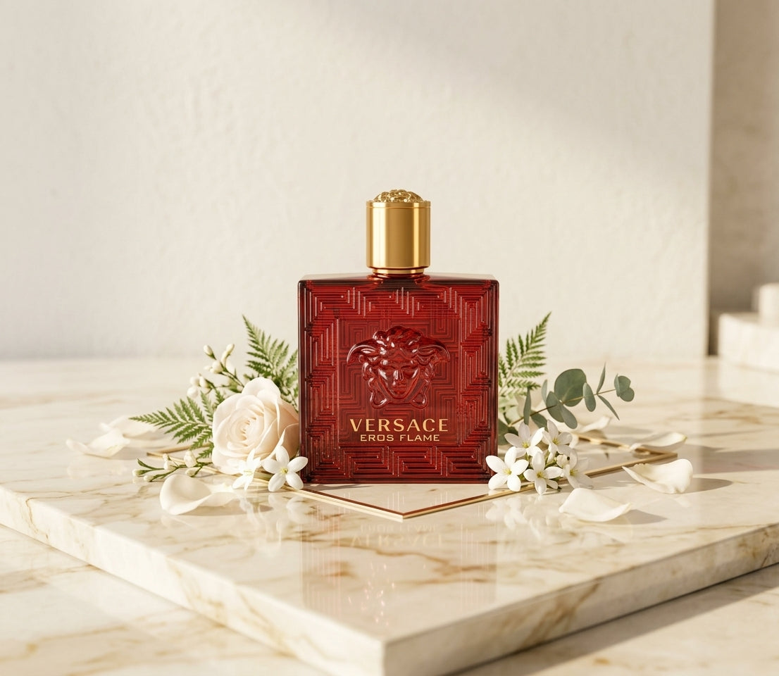 Versace Eros Flame EDP 100ml / 3.4 fl oz – Original Men's Perfume with Box