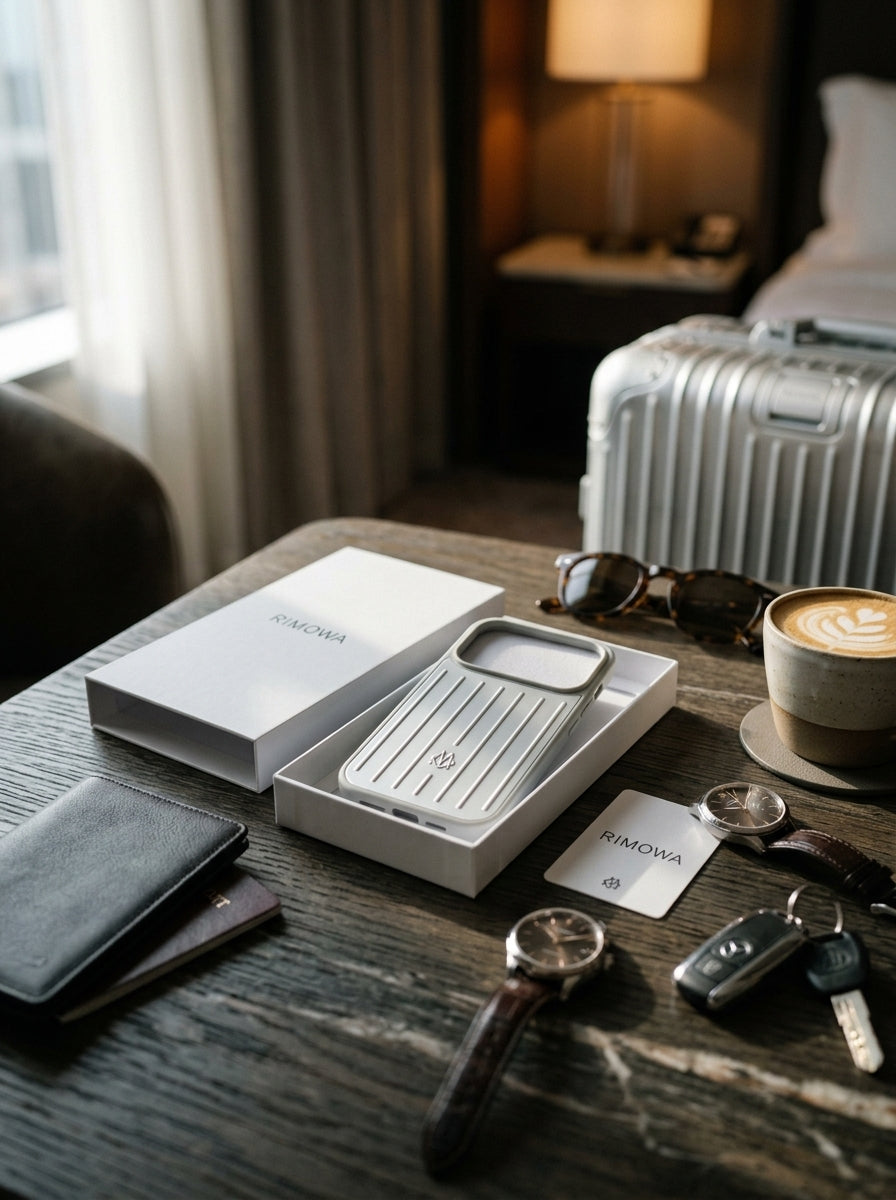 RIMOWA Case for iPhone 17 Pro Max – Silver Aluminum Protective Cover – view 2