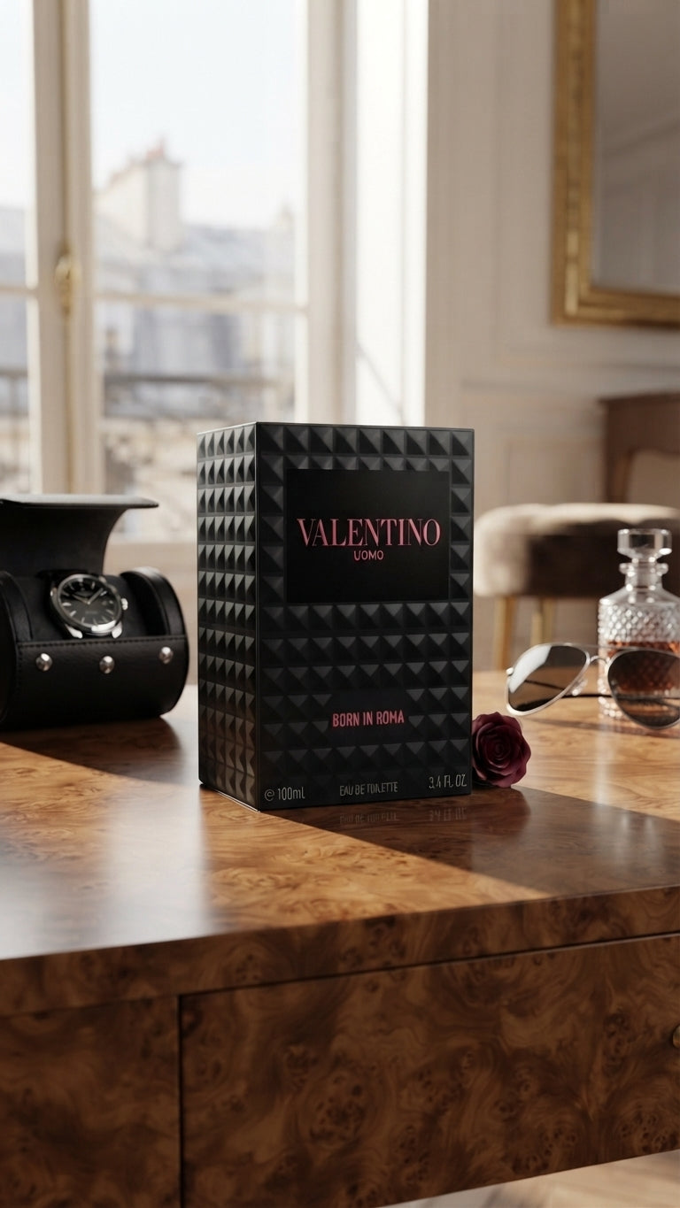 Valentino Uomo Born in Roma EDT 100ml with Rockstud Box – view 4