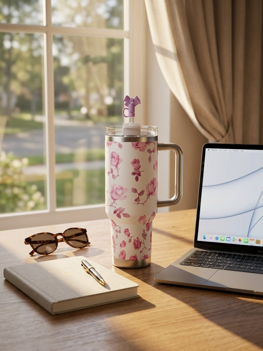Stanley x LoveShackFancy Rosa Limited Edition 40 oz Quencher Tumbler – view 3