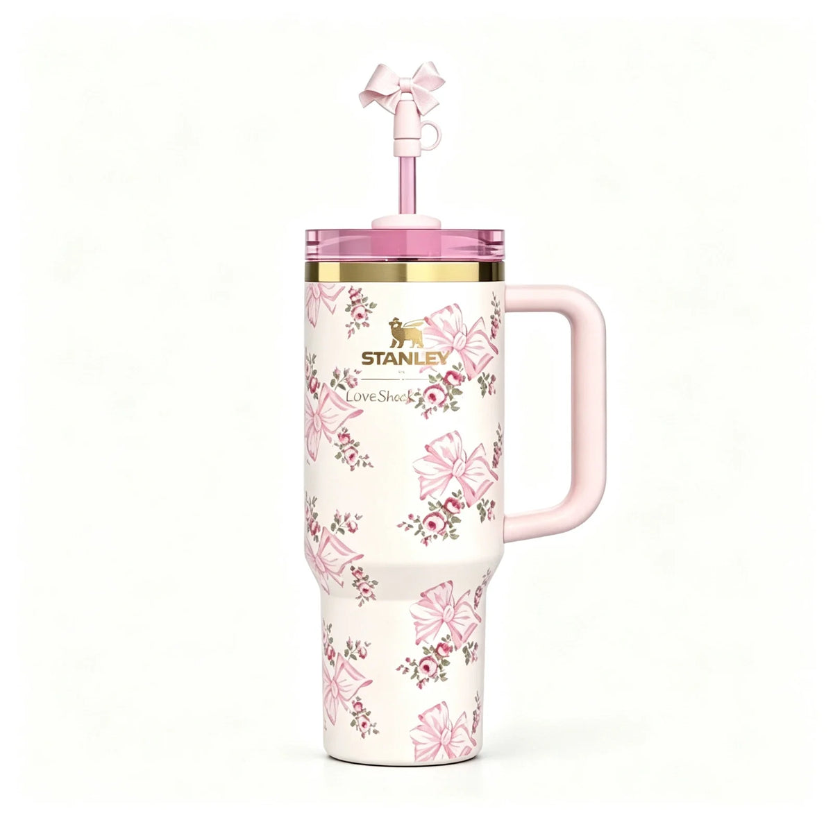 Stanley x LoveShackFancy Rosa Beaux 40 oz Pink Floral Bow Tumbler – view 6