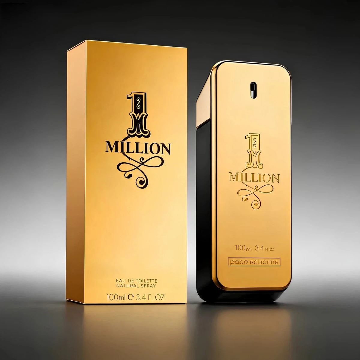 Paco Rabanne 1 Million Eau de Toilette 100ml / 3.4oz for Men – New – view 2