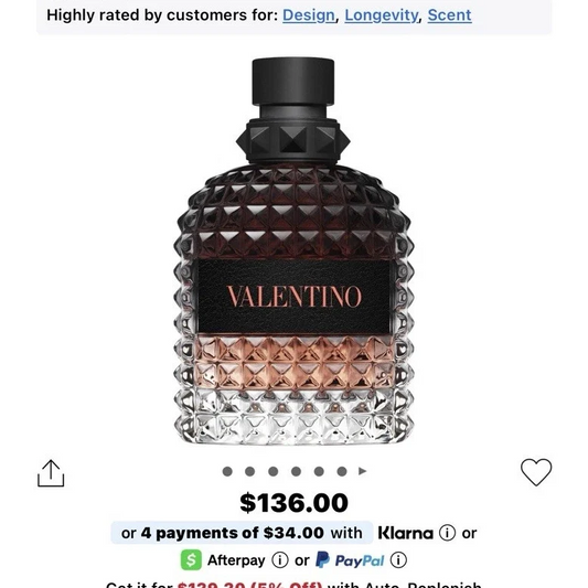 Valentino Uomo Born In Roma Coral Fantasy Men's Perfume 100ml EDT