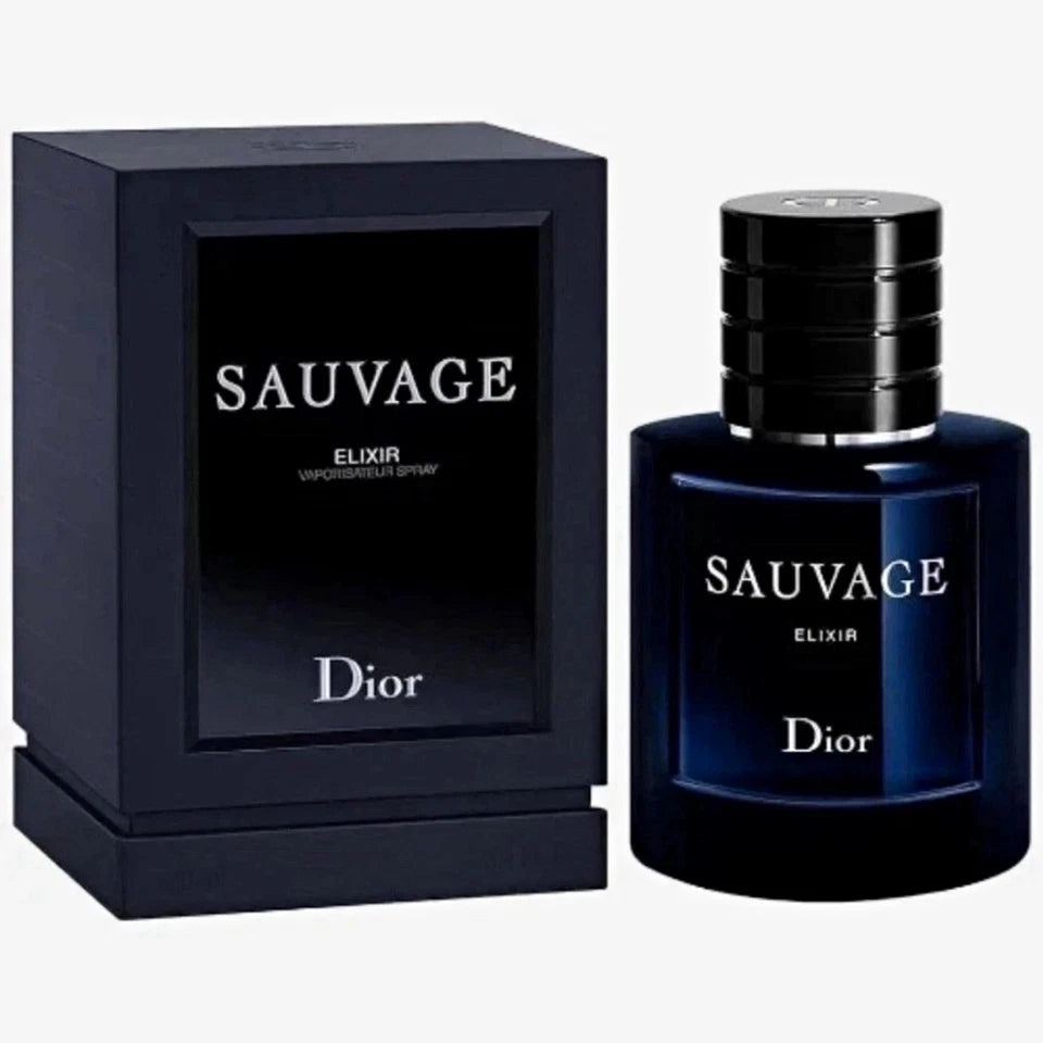 Christian Dior Sauvage Elixir EDP Spray for Men, 3.4 Oz (100ml) - New in Box